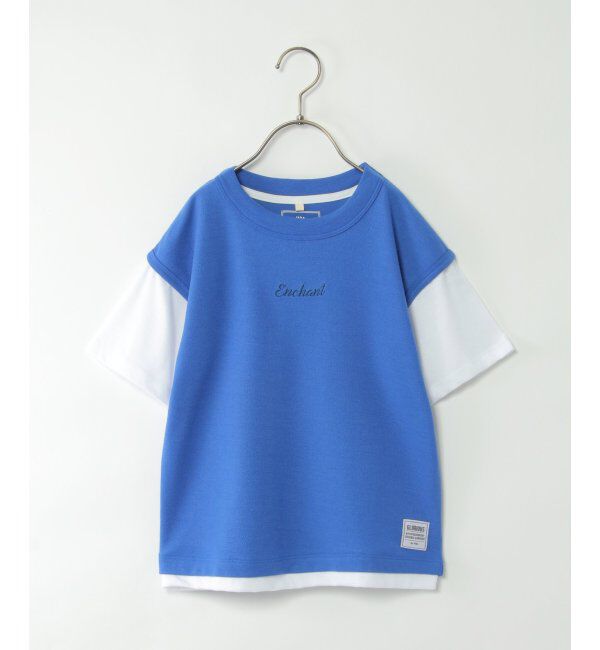 ikka kids「鹿の子フェイクベストロゴT（120~160cm）」|Tシャツ・カットソー|