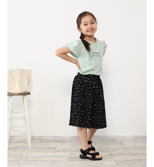 ikka kids「【イージーケア／接触冷感】プリーツガウチョパンツ（120~160cm）【UVカット／親子おそろい】」|その他|