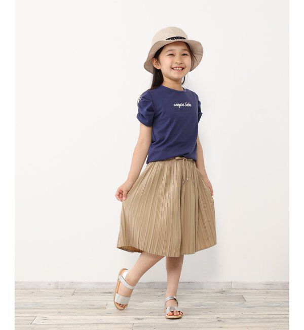 ikka kids「【イージーケア／接触冷感】プリーツガウチョパンツ（120~160cm）【UVカット／親子おそろい】」|その他|