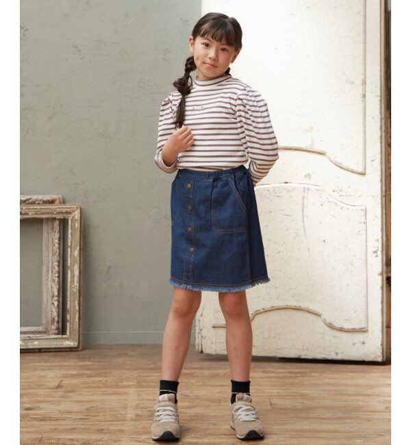 ikka kids「ソデボリュームテレコＢＤＴ」|Tシャツ・カットソー|