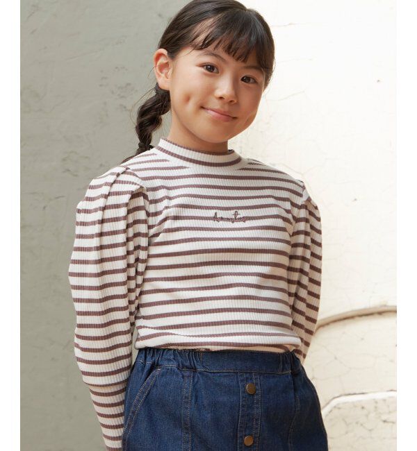 ikka kids「ソデボリュームテレコＢＤＴ」|Tシャツ・カットソー|コーヒー