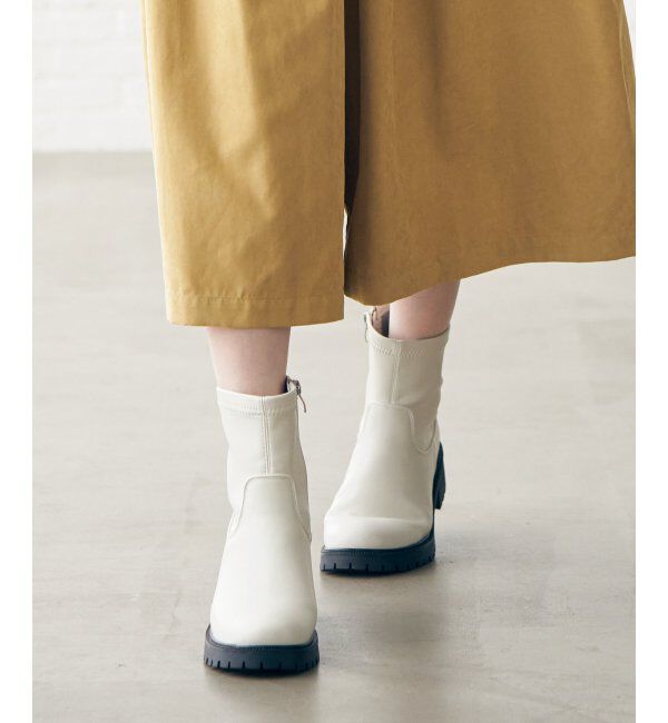ikka「PUストレッチトラックソールブーツ」|その他|