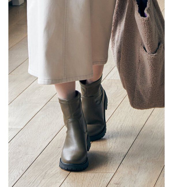 ikka「PUストレッチトラックソールブーツ」|その他|