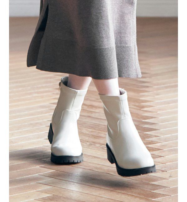 ikka「PUストレッチトラックソールブーツ」|その他|