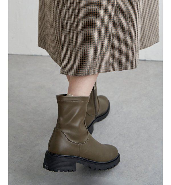 ikka「PUストレッチトラックソールブーツ」|その他|