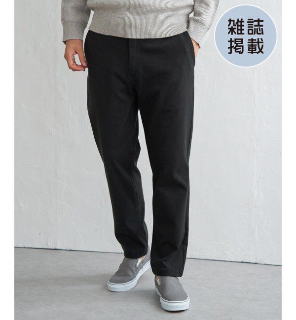 ikka「GOKU楽パンツ EASY STRETCH 起毛イージー」|その他|ブラック