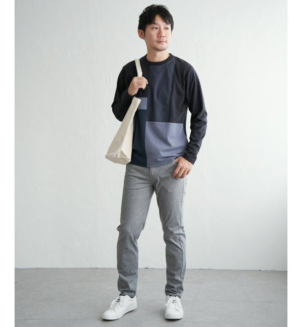 ikka「ブロックスポンチグラデロンＴ」|Tシャツ・カットソー|