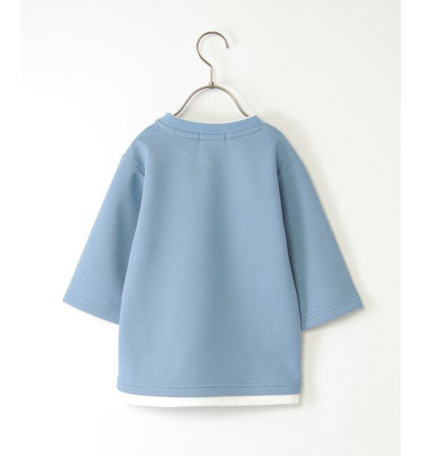 ikka kids「【親子おそろい】パイナップルレイヤード7分袖Tシャツ（120~160cm）」|Tシャツ・カットソー|