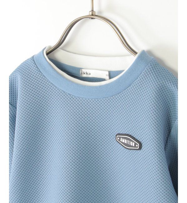 ikka kids「【親子おそろい】パイナップルレイヤード7分袖Tシャツ（120~160cm）」|Tシャツ・カットソー|