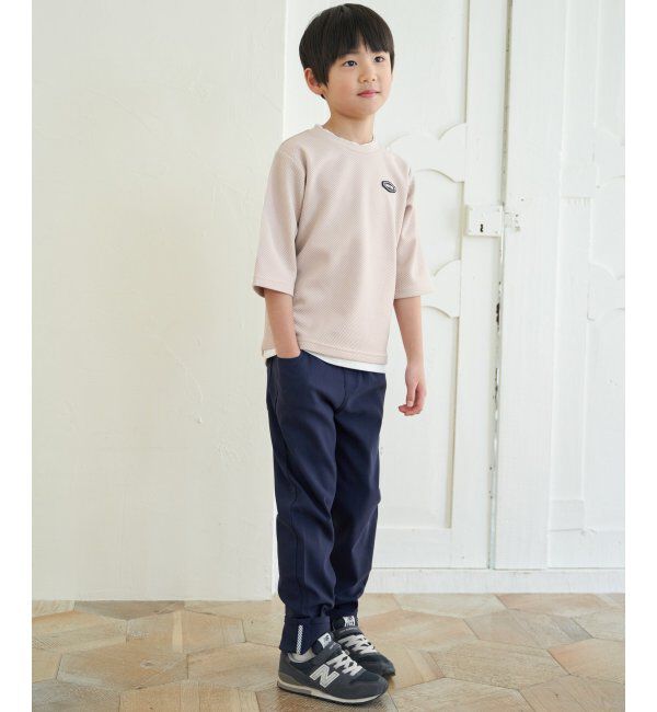 ikka kids「【親子おそろい】パイナップルレイヤード7分袖Tシャツ（120~160cm）」|Tシャツ・カットソー|