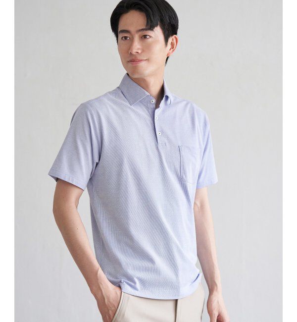 IKKA LOUNGE「【吸水速乾／イージーケア】アーバンドライカッタウェーポロシャツ」|Tシャツ・カットソー|