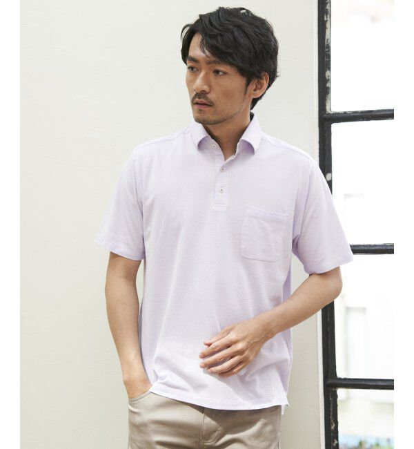 IKKA LOUNGE「【吸水速乾／イージーケア】アーバンドライカッタウェーポロシャツ」|Tシャツ・カットソー|