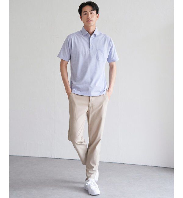 IKKA LOUNGE「【吸水速乾／イージーケア】アーバンドライカッタウェーポロシャツ」|Tシャツ・カットソー|