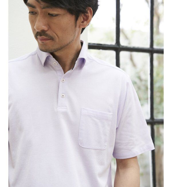 IKKA LOUNGE「【吸水速乾／イージーケア】アーバンドライカッタウェーポロシャツ」|Tシャツ・カットソー|
