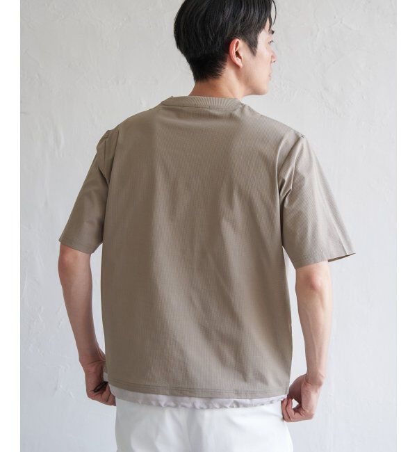 ikka「ドライメッシュドロストTシャツ」|Tシャツ・カットソー|