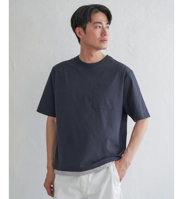 ikka「ドライメッシュドロストTシャツ」|Tシャツ・カットソー|