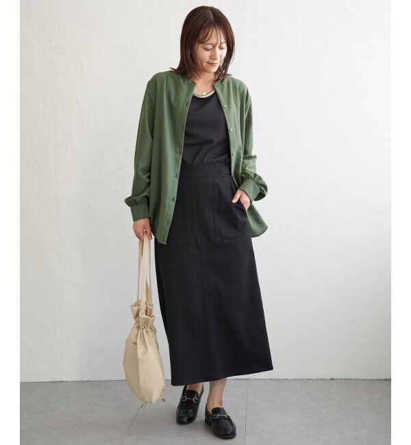 ikka「【親子コーデ】マルチWAYバンドカラーシャツ」|シャツ・ブラウス|