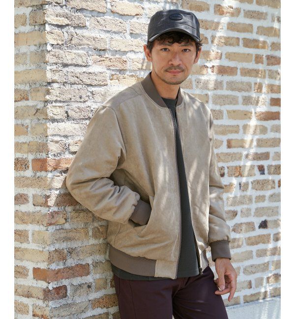 ikka「フェイクスウェードブルゾン」|ブルゾン・スタジャン|