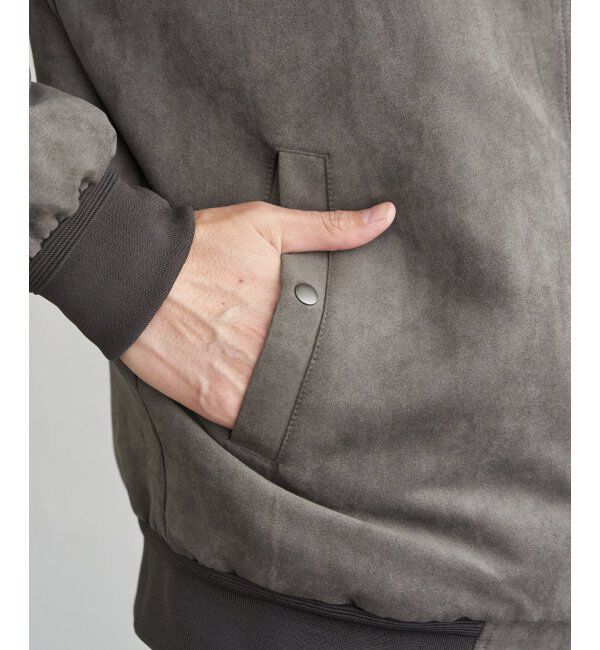 ikka「フェイクスウェードブルゾン」|ブルゾン・スタジャン|