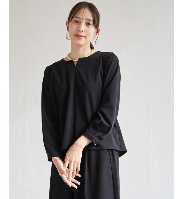 IKKA LOUNGE「【フォーマル対応／2点セット】GOKU楽 長袖フレアセット」|ワンピース|