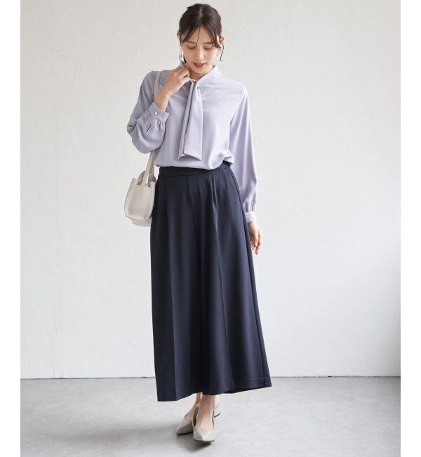 IKKA LOUNGE「【フォーマル対応／2点セット】GOKU楽 長袖フレアセット」|ワンピース|