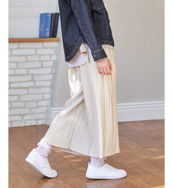 ikka kids「LKカットプリーツワイドパンツ」|その他|