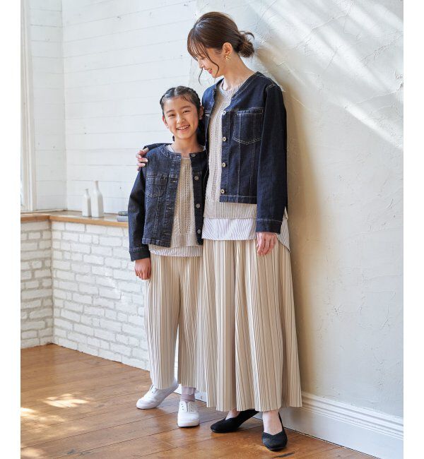 ikka kids「LKカットプリーツワイドパンツ」|その他|