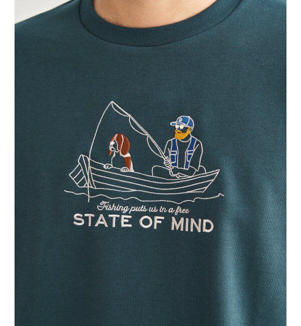 ikka「ポンチ刺繍ロンT」|Tシャツ・カットソー|