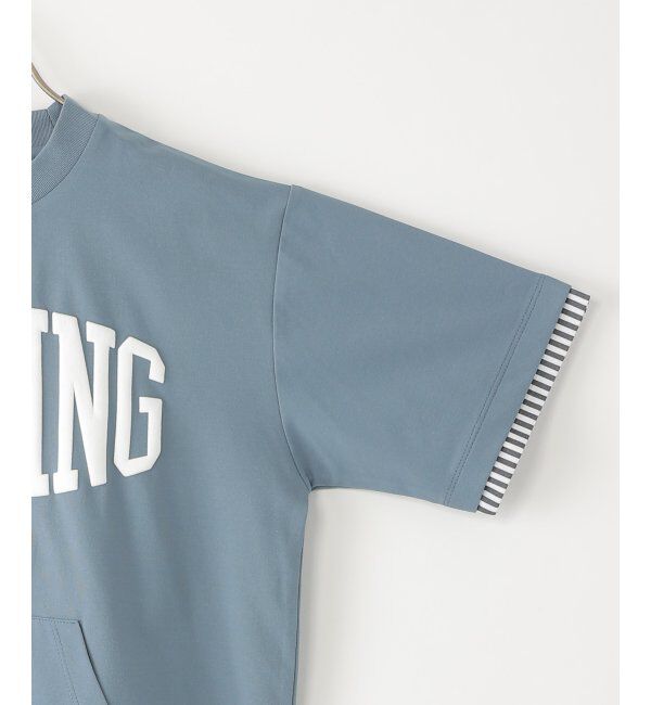 ikka kids「冷感布帛レイヤードカンガルTシャツ（120~160cm）」|Tシャツ・カットソー|