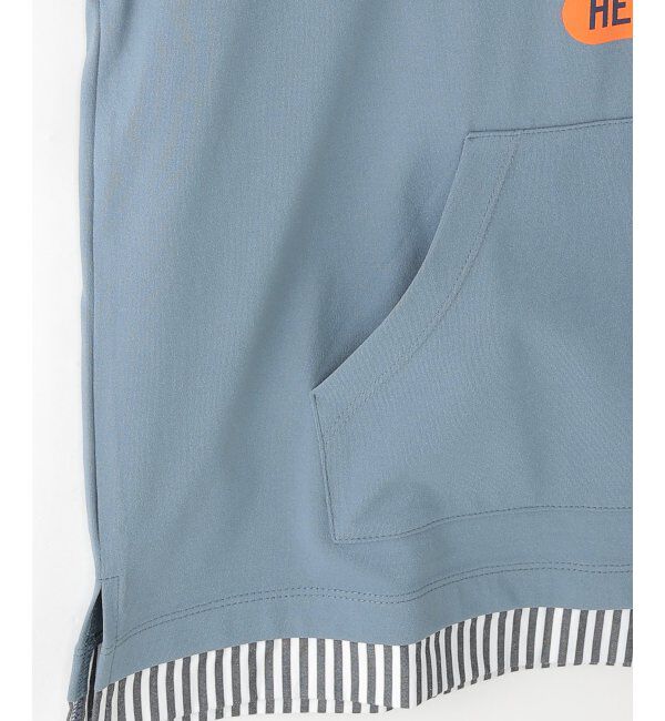 ikka kids「冷感布帛レイヤードカンガルTシャツ（120~160cm）」|Tシャツ・カットソー|