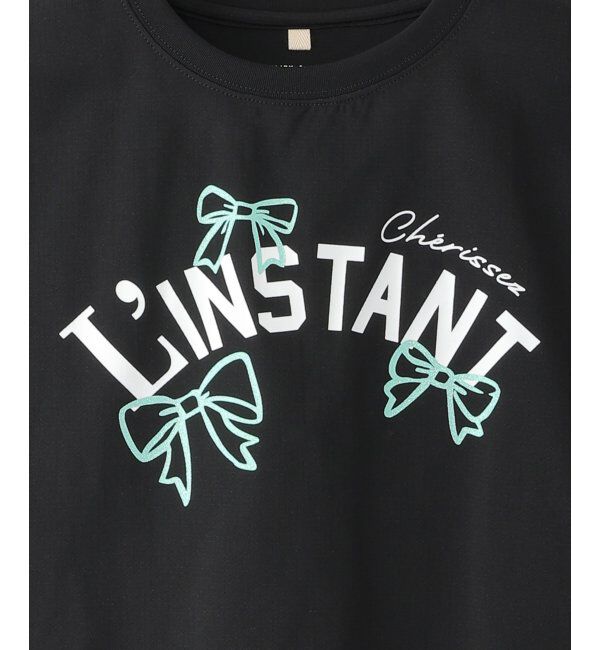 ikka kids「【セットアップ対応】冷感メッシュ袖リボンゆるプルオーバー（120~160cm）」|Tシャツ・カットソー|