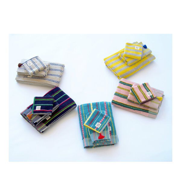 Lbc with Life「ストライプホリック フェイスタオル」|タオル|