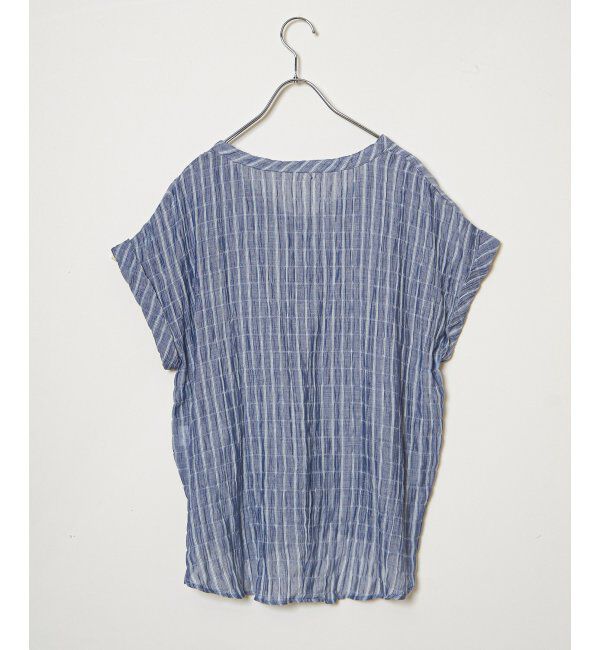 Lbc with Life「テンセル混Vネックブラウス」|シャツ・ブラウス|