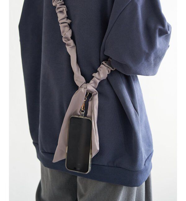 VENCE share style「サテンスカーフ風ストラップ」|ネックレス|