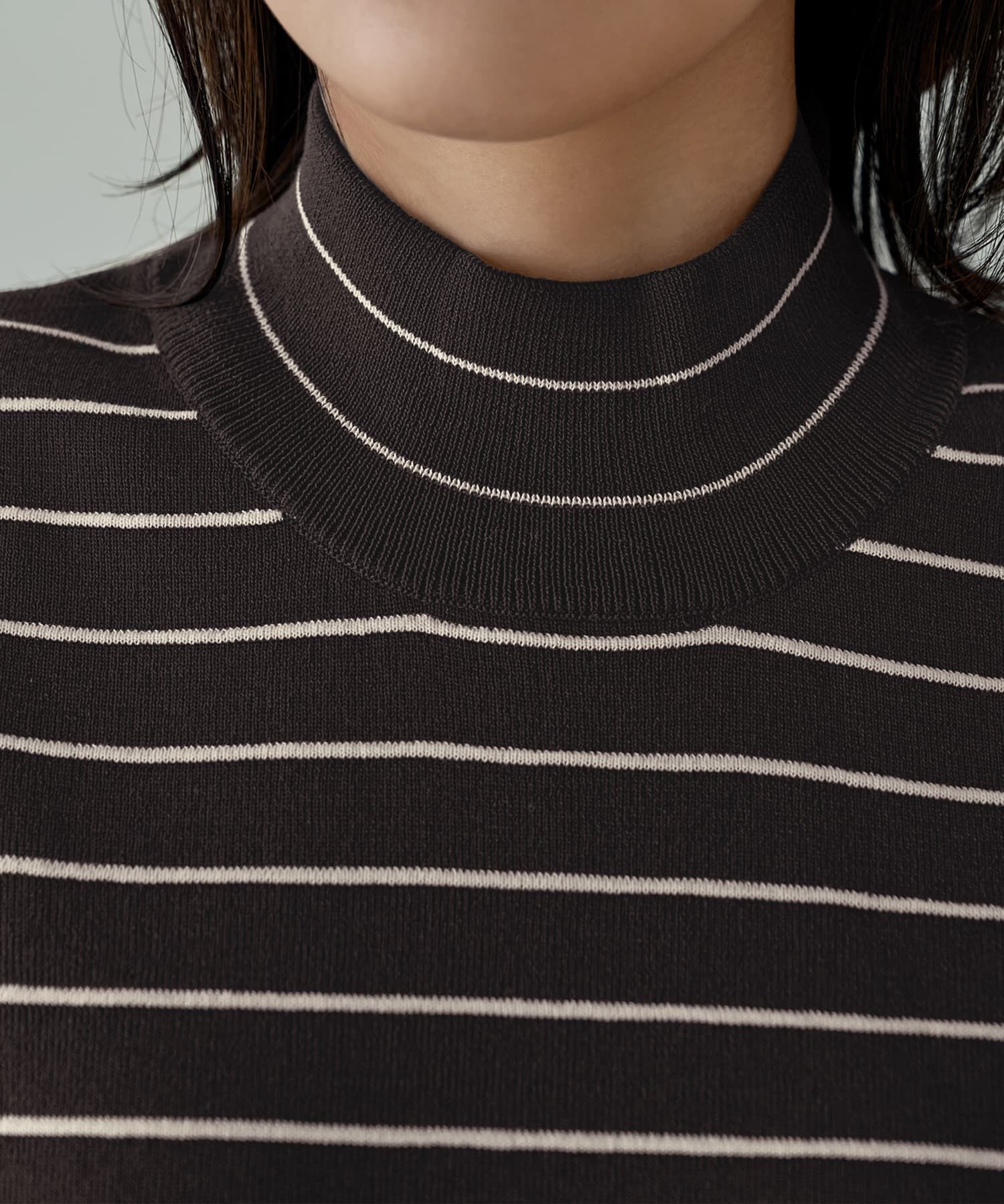 STYLE DELI「立体ボーダーニットワンピース」|ワンピース|