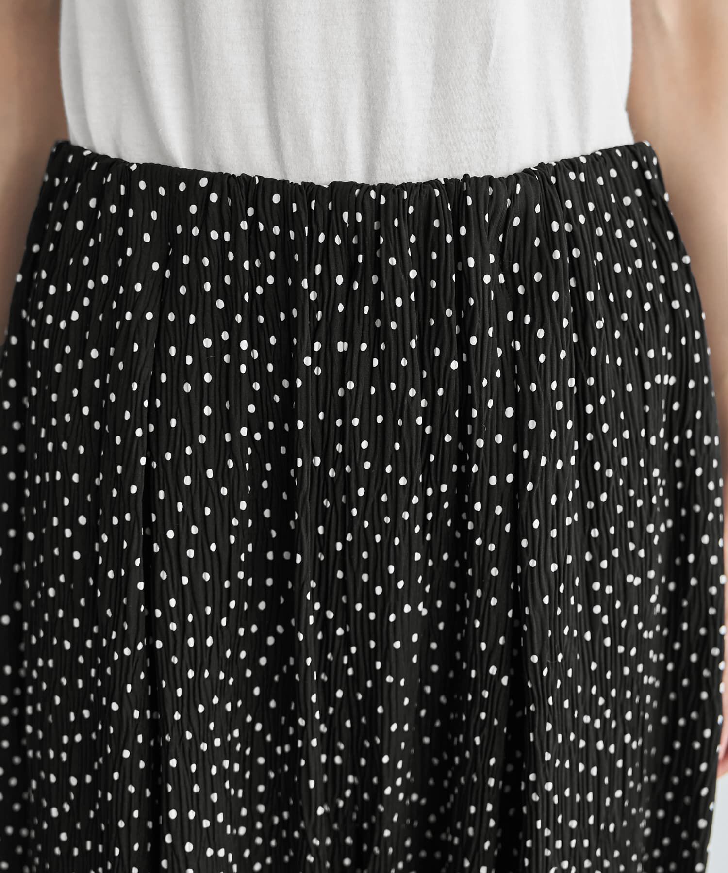 STYLE DELI「【LUXE】楊柳スモールドット柄プリーツパンツ」|その他|