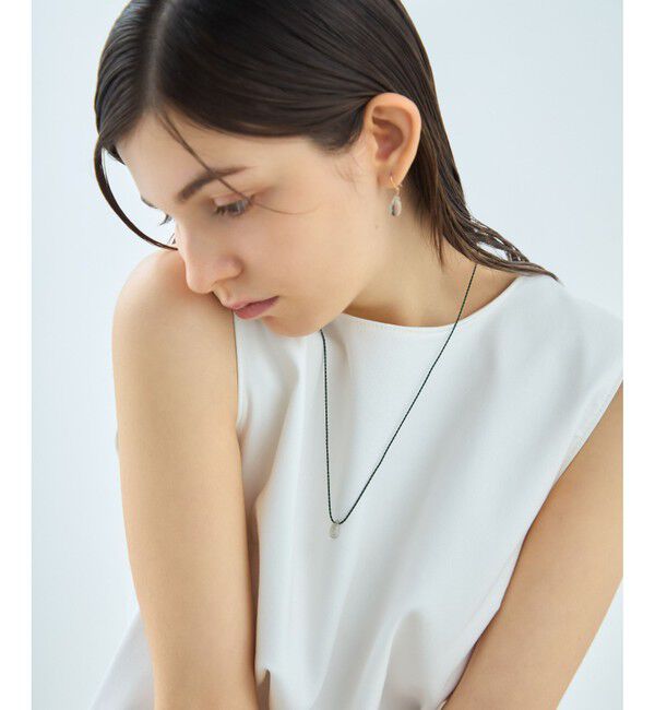 ete「[スウィングドロップ] ナチュラルストーン コード ネックレス」|ネックレス|