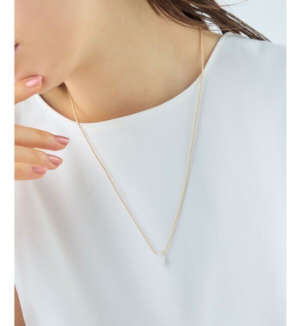 ete「[スウィングドロップ] ナチュラルストーン コード ネックレス」|ネックレス|