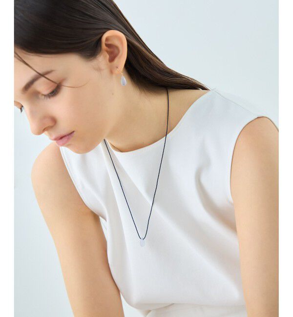 ete「[スウィングドロップ] ナチュラルストーン コード ネックレス」|ネックレス|