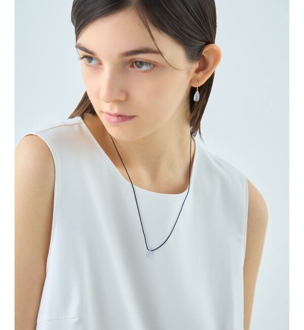 ete「[スウィングドロップ] ナチュラルストーン コード ネックレス」|ネックレス|