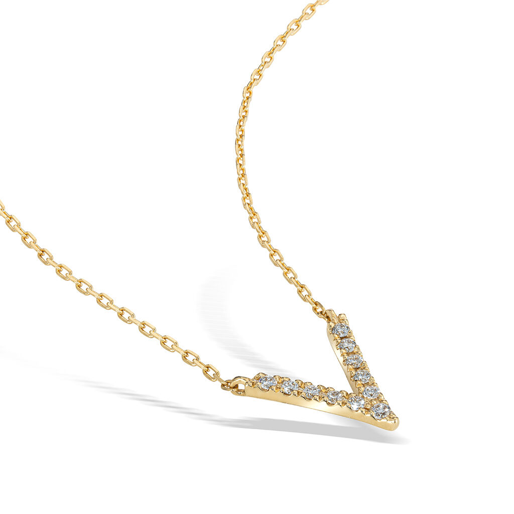 STAR JEWELRY「WISHBONE V NECKLACE」|ネックレス|