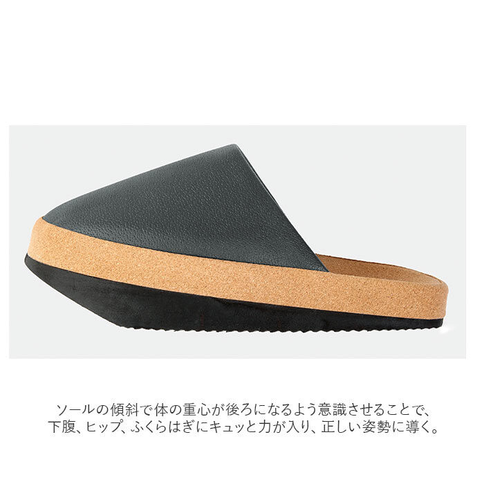 BACKYARD FAMILY「体幹 スリッパ 通販 大きいサイズ 前あき ツボ押し 体幹トレーニング 健康サンダル 健康スリッパ」|ルームシューズ|