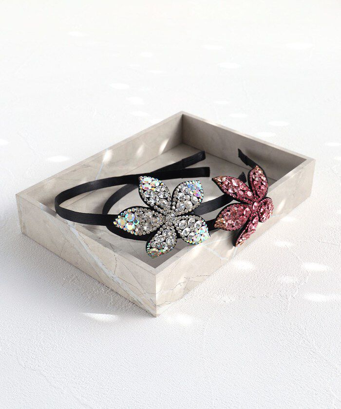 BACKYARD FAMILY「Rora カチューシャ キッズ 通販 ローラ キラキラフラワー 髪飾り 髪留め 髪どめ」|その他|