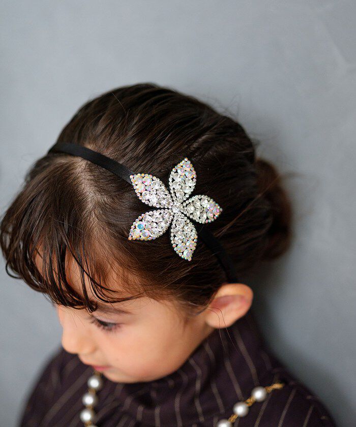 BACKYARD FAMILY「Rora カチューシャ キッズ 通販 ローラ キラキラフラワー 髪飾り 髪留め 髪どめ」|その他|