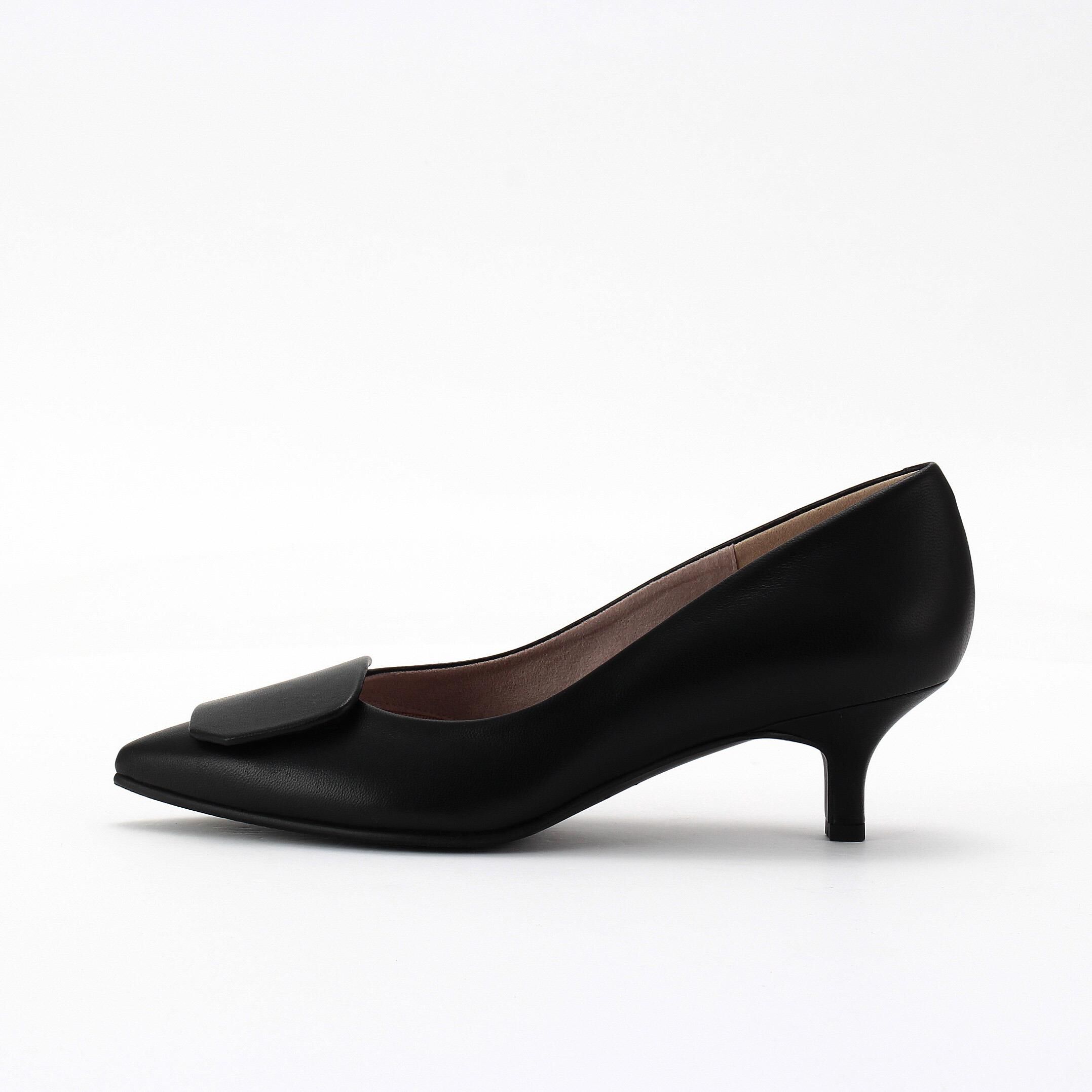 銀座かねまつ「LSBF2612SHPBLK【本革】【Bウィズ】アクアベルスレンダーパンプス」|パンプス|