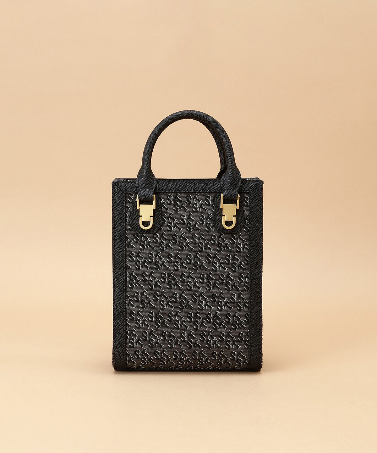 Samantha Thavasa「ST Jacquard シルエット 縦型スクエアトートバッグ」|トートバッグ|