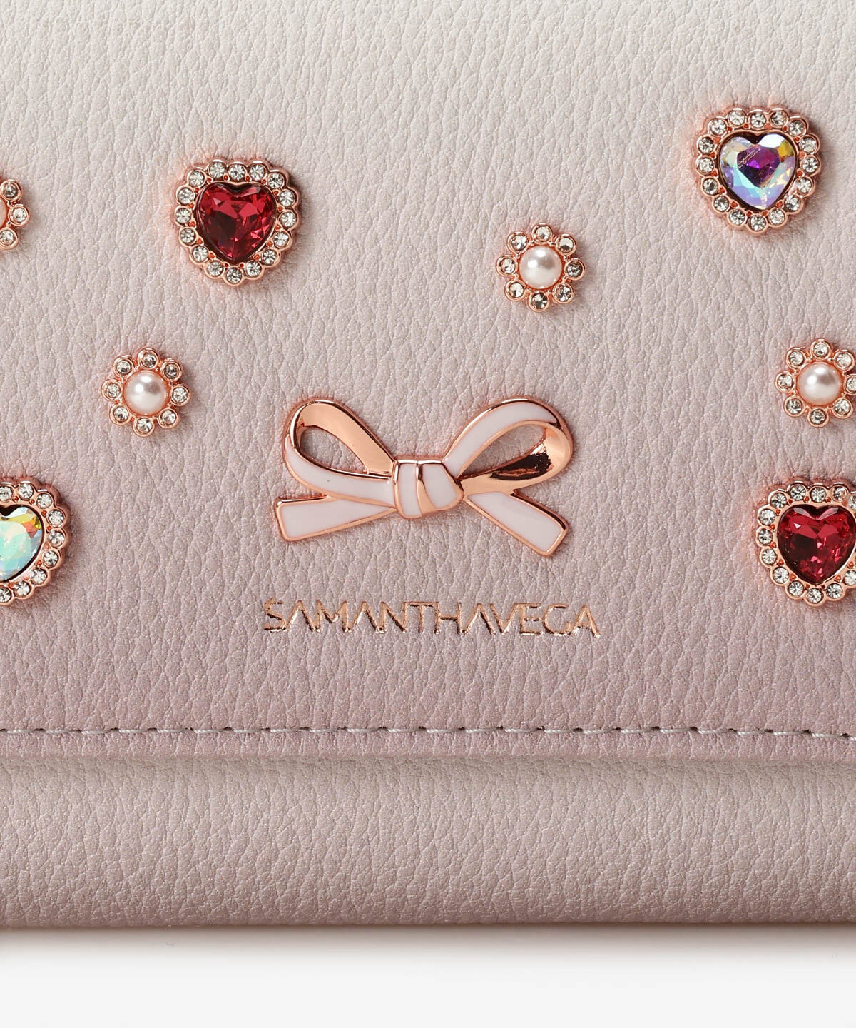 Samantha Vega「ハートビジューグラデーション折財布」|財布|