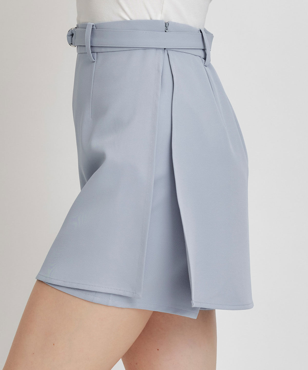 REDYAZEL「アイシーカラーショートパンツレイヤードフレアミニスカート」|フレア|