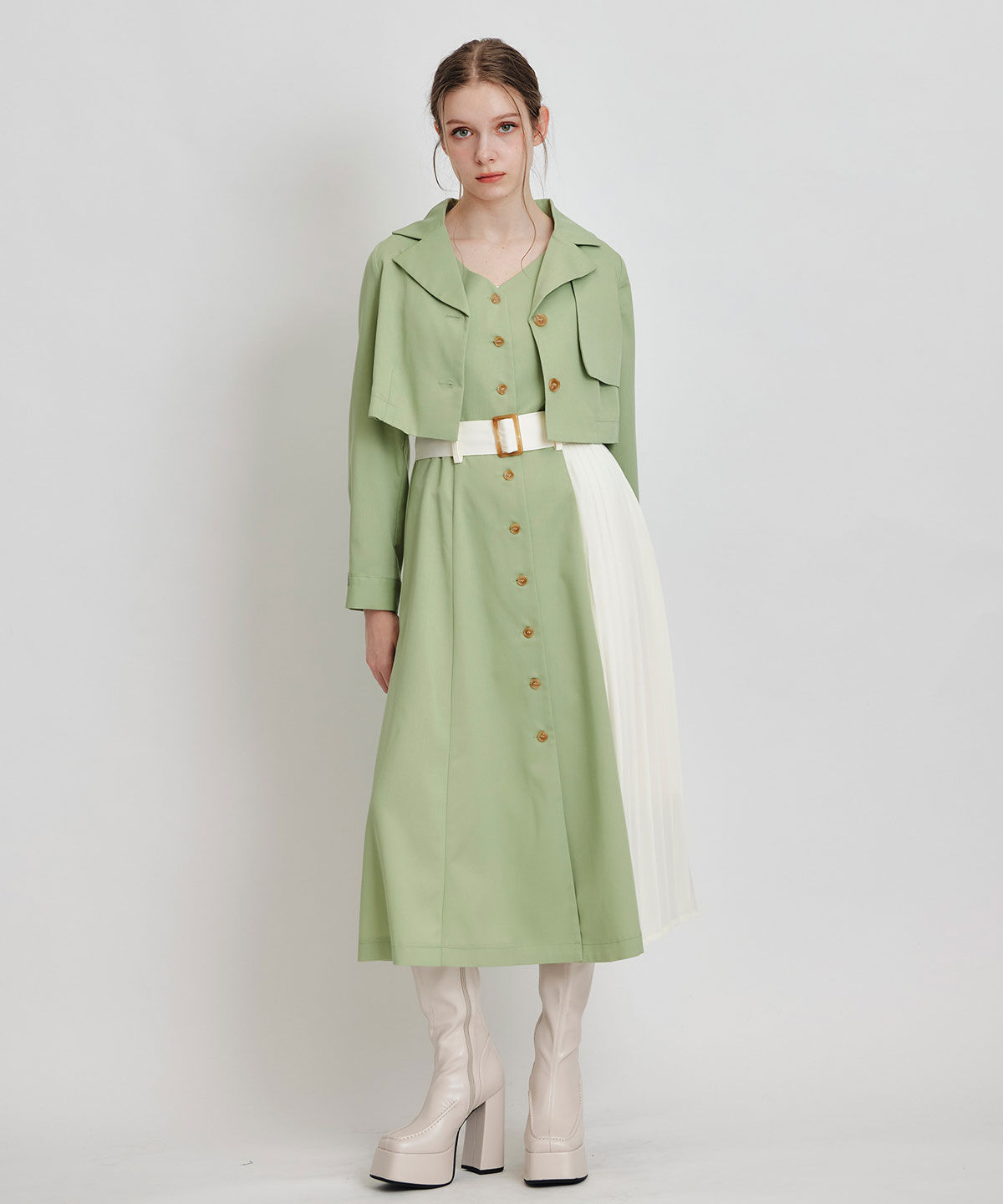 REDYAZEL「ﾄﾚﾝﾁﾃﾞｨﾃｨｰﾙｼｮｰﾄｼｬﾂｼﾞｬｹｯﾄ&times;ﾊﾞｲｶﾗｰﾌﾟ  」|ワンピース|