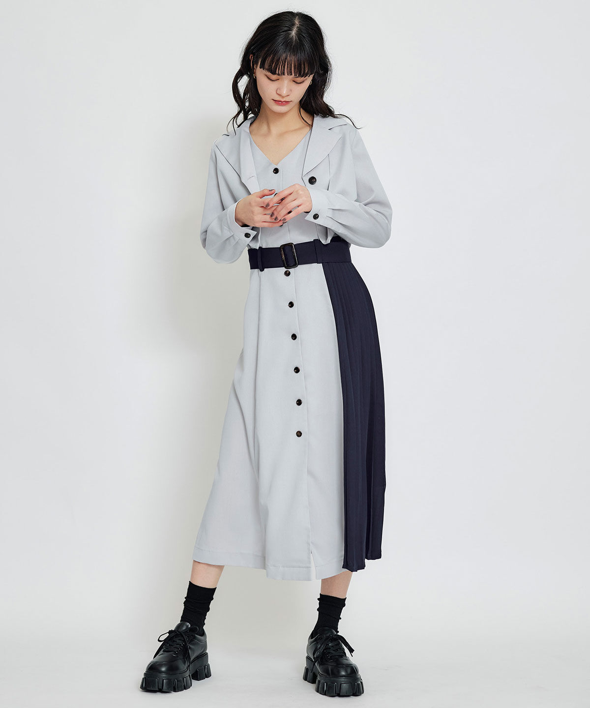 REDYAZEL「ﾄﾚﾝﾁﾃﾞｨﾃｨｰﾙｼｮｰﾄｼｬﾂｼﾞｬｹｯﾄ&times;ﾊﾞｲｶﾗｰﾌﾟ  」|ワンピース|